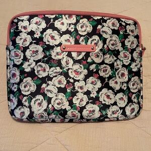 Juicy Couture Black and White Floral Tablet or Laptop Bag